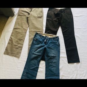 LOT OF 3 Gap pants SIZE 8